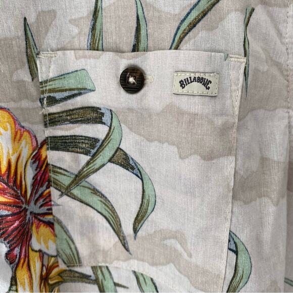 Billabong Sundays Vacation Short Sleeve Vacation Hawaiian Shirt medium - Picture 8 of 10